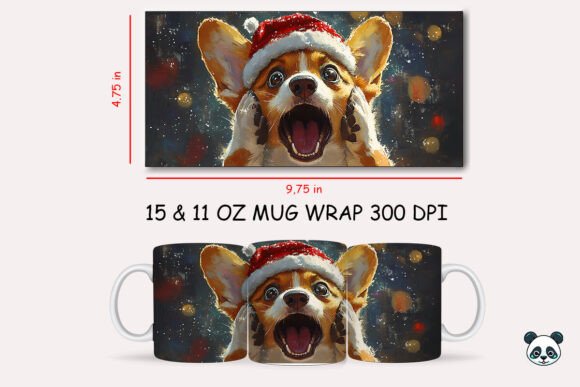 Bringing Holiday Chaos to Life with the Funny Christmas Pembroke Welsh Corgi Scream Mug Wrap