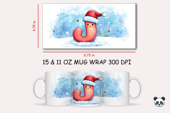 Creating a Personalized Holiday Gift with the Christmas Baby Letter D Mug Wrap 9