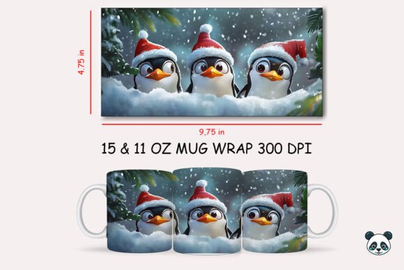 Creating Festive Cheer with a Christmas Penguin Mug Wrap