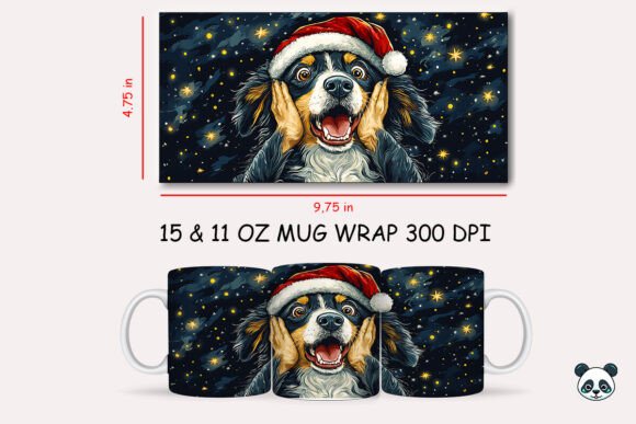 Creating Festive Cheer with the Funny Christmas Australian Shepherd Scream Mug Wrap