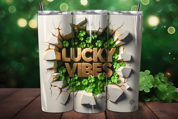 Elevate Your Sublimation Projects with the Lucky Vibes 3D Tumbler Wrap