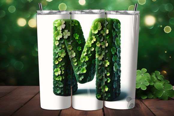 Elevating Sublimation Projects with the St. Shamrock Letter M 3D Tumbler Wrap