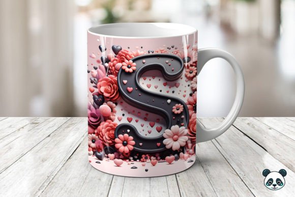Evaluating the Letter S 3D Valentine Mug Wrap for Sublimation Projects