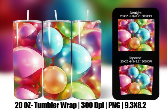 Exploring the 3D Inflated Colourful Wrap Tumbler