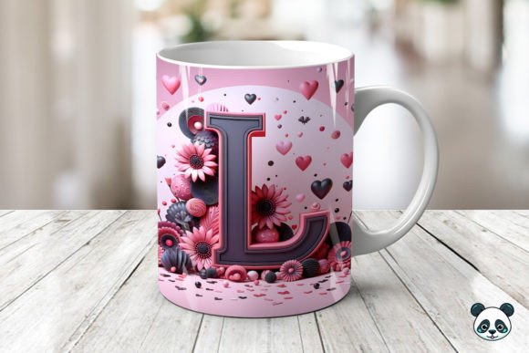 Letter L 3D Valentine Mug Wrap: A Guide to Digital Sublimation Design