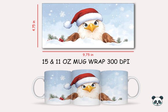 Mastering the Christmas Bald Eagle Mug Wrap for Professional Sublimation Results