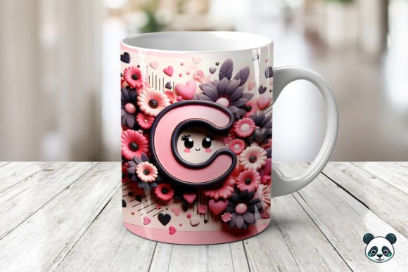Mastering the Letter C 3D Valentine Mug Wrap: A Guide to Stunning Sublimation Designs