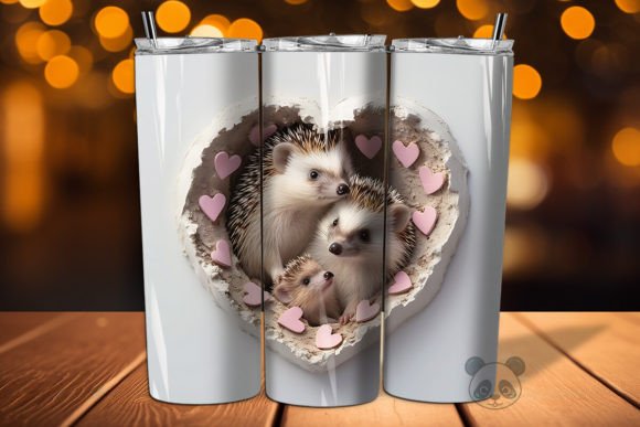 Mastering the Mom Baby Hedgehogs 3D Tumbler Wrap for Flawless Sublimation Results