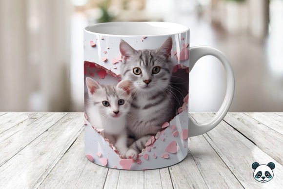 Mom Baby Cat 3D Mug Wrap: A Guide to Sublimation Design and Application