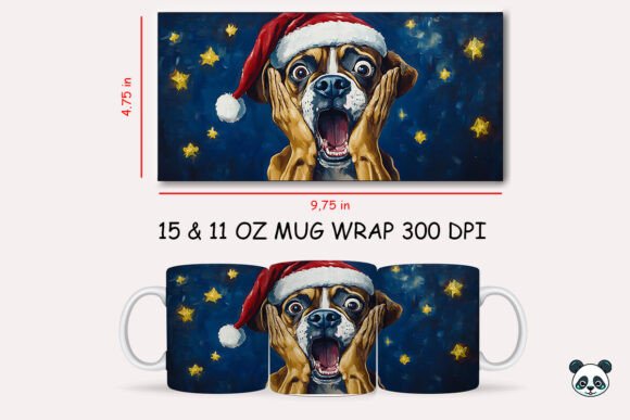 Unleashing Holiday Humor: A Guide to the Funny Christmas Boxer Scream Mug Wrap and 3D Sublimation Design