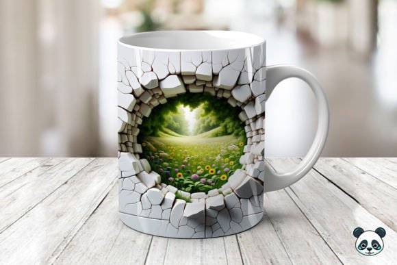 Wildflowers Meadow 3D Mug Wrap